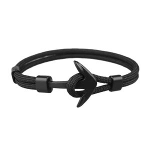 Killer Deals Custom Hand Fashion Nylon Rope Anchor Clasp Bracelet- S/M