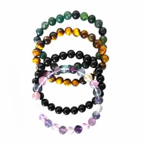 10018-700×700-1 Killer Deals Fashion Bangles Stone Bracelets Set - x4 Assorted Colours
