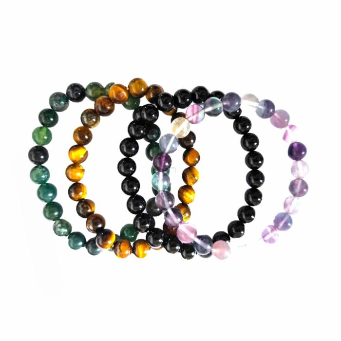 Killer Deals Fashion Bangles Stone Bracelets Set - x4 Assorted Colours - Image 2