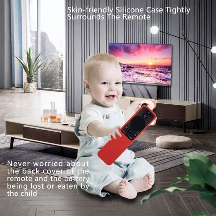 Killer Deals Silicone Remote Control Protector for Xiaomi Mi Box 3 TV- Red - Image 12