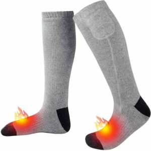 Killer Deals Rechargeable Battery Heated Socks Thick Knitting 3.7V Electric Heated Socks