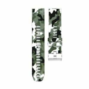 Killer Deals Silicone Strap for 22mm Garmin Forerunner 935/Fenix 5/6 - Camo Black & White (S-GFX522MM-C+B+W)