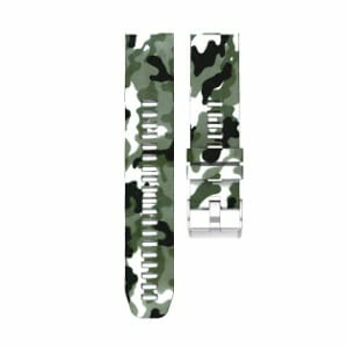 Killer Deals Silicone Strap for 22mm Garmin Forerunner 935/Fenix 5/6 - Camo Black & White (S-GFX522MM-C+B+W)