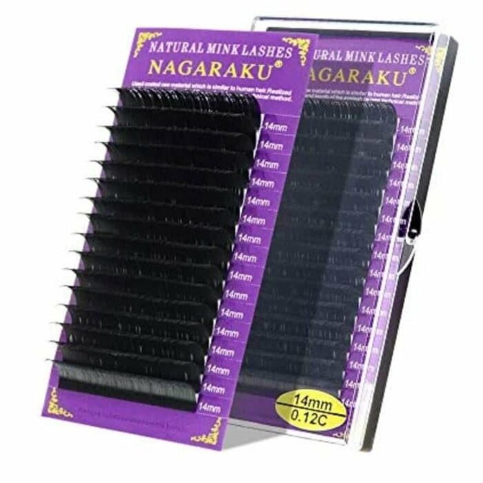 Killer Deals NAGARAKU 16 Rows Faux Mink individual Eyelashes, C curl 0.2 10mm