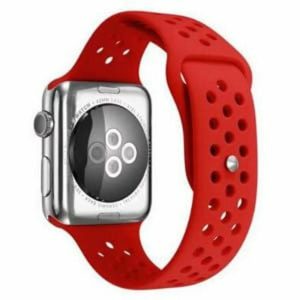 Killer Deals Silicone Strap for 42/44/45/49mm Apple iWatch (S/M) - Red (S-A42MM-R)
