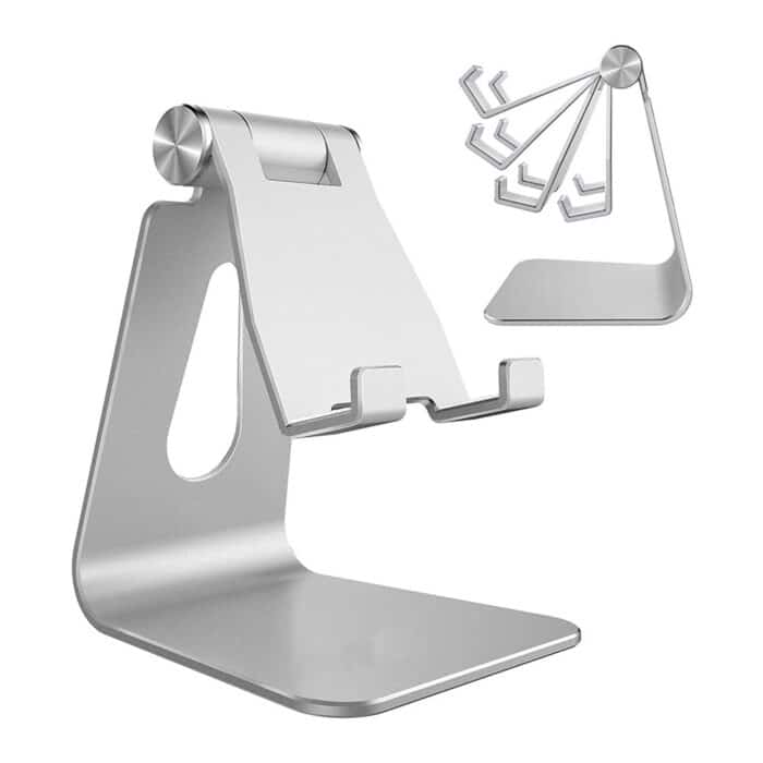 Killer Deals Mobile Phone Desktop Adjustable Dock Cradle - Silver - Image 4