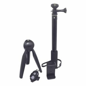 Action Mounts 30-93cm length selfie stick with bluetooth remote and mini tripod (AM343A)