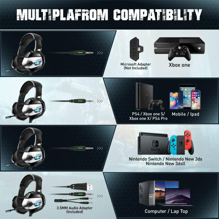Killer Deals ONIKUMA K5 Stereo Gaming Headset for PS4/PC/Xbox - Image 4