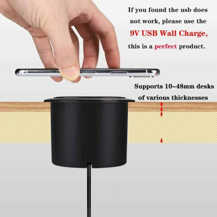 Killer Deals Desktop Embedded Wireless Charger with Fast charging USB Outlets - Image 7