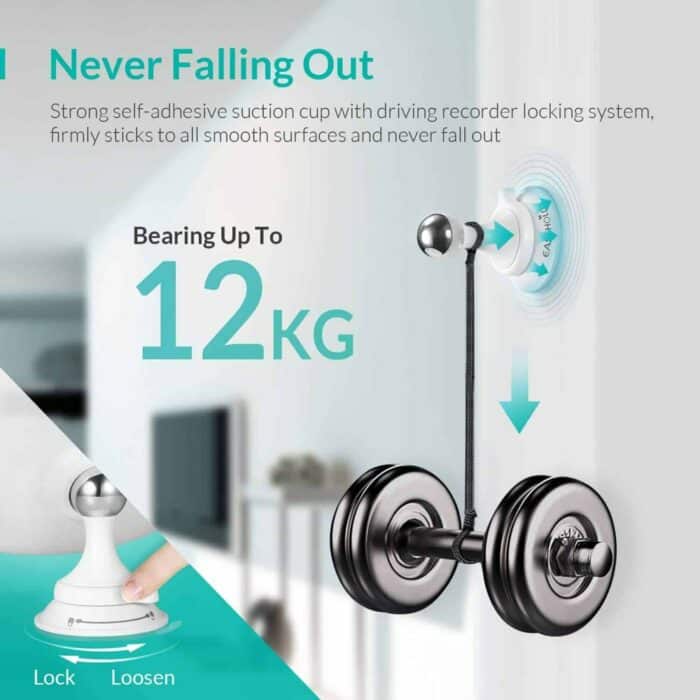 Killer Deals Rechargeable 7X Magnifying Vanity Makeup Mirror with Powerful Suction Cup - Image 7