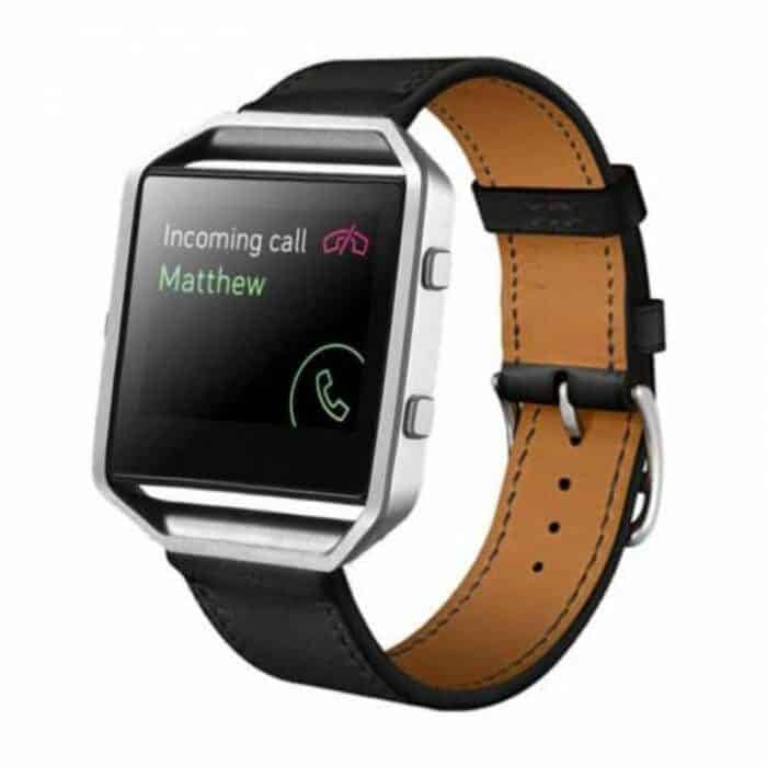 Killer Deals Leather Strap for Fitbit Blaze Black - Image 2