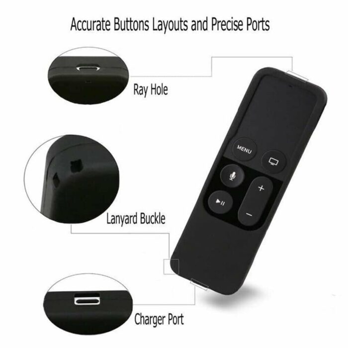 Killer Deals Silicone Remote Case for Apple TV 4K 32GB/64GB �?? Black - Image 4