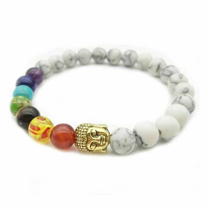 Killer Deals Crystal Rock 7-Chakra Healing Reiki Buddha Charm Bracelet - Image 2