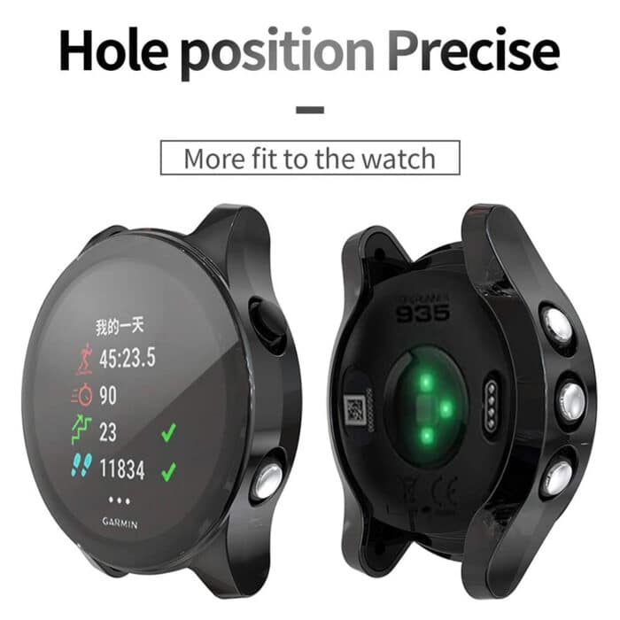 Killer Deals Silicone Screen Protector for Garmin Forerunner 935/945 - Black - Image 4