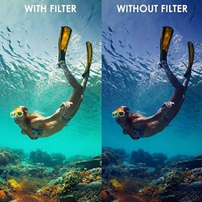 Action Mounts GoPro Hero 4/3+/3 Snorkel/Diving/Underwater Red Lens Filter - Image 4