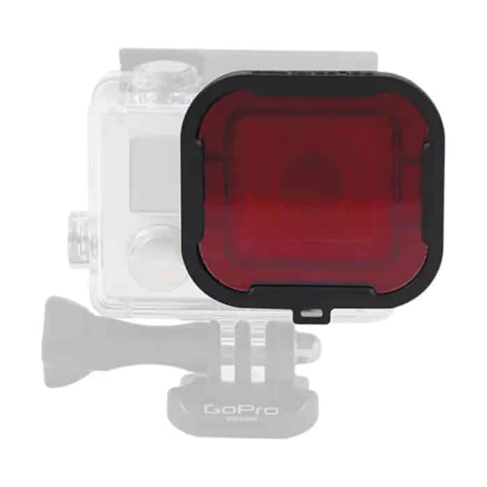 Action Mounts Red Lens Underwater Video Camera Filter for GoPro Hero 3+ - Image 2