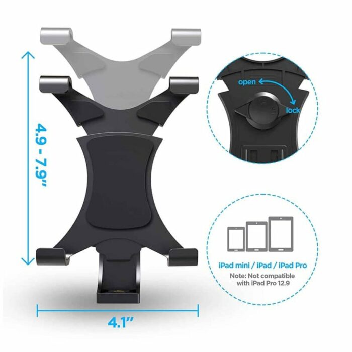Action Mounts iPad/Samsung tablet video universal tripod mount + adapter - Image 3