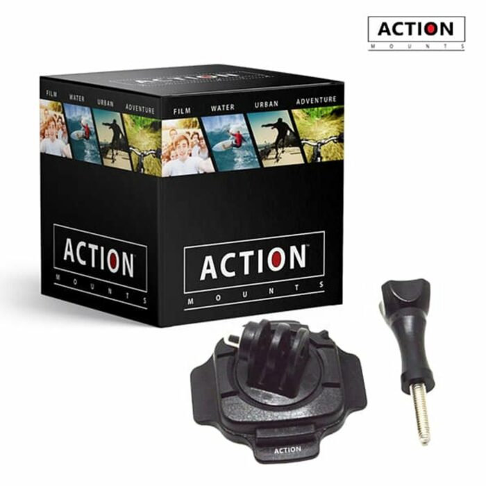 Action Mounts 360 Degree Rotation Helmet Mount for GoPro Hero 5/ Hero 4 - Image 2