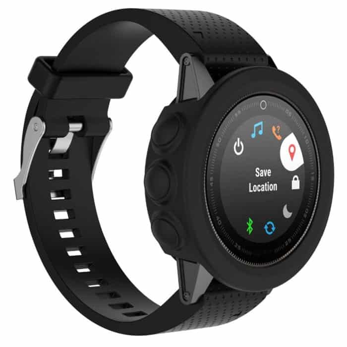 Killer Deals Silicone Protector Case for 47mm Garmin Fenix 5 - Black - Image 2