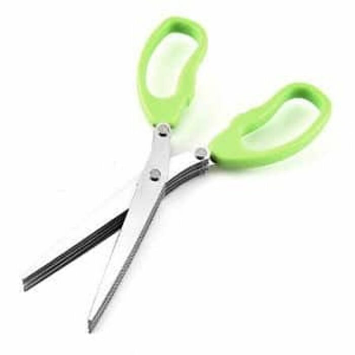 Killer Deals 5 Blade Herb/Fruit Cutting Scissors with Silicone Handle