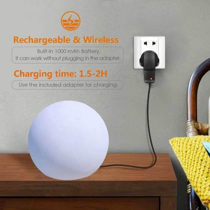 Killer Deals Portable Rechargeable LED Multi-Colour Ball Table Light Lamp - Image 3