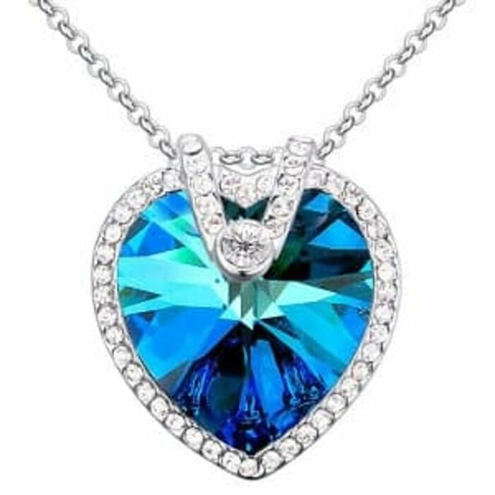 Killer Deals Crystal Heart Halo Pendant Necklace - Image 3