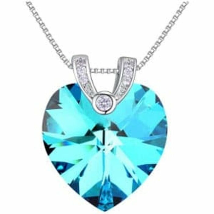 Killer Deals Crystal Heart Halo Pendant Necklace - Image 4