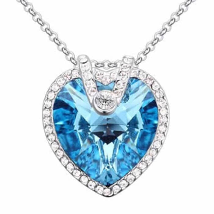 Killer Deals Crystal Heart Halo Pendant Necklace - Image 2