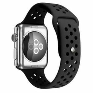 Killer Deals Silicone Strap for 42/44/45/49mm Apple iWatch (M/L) - Black (S-A42MM-BL)