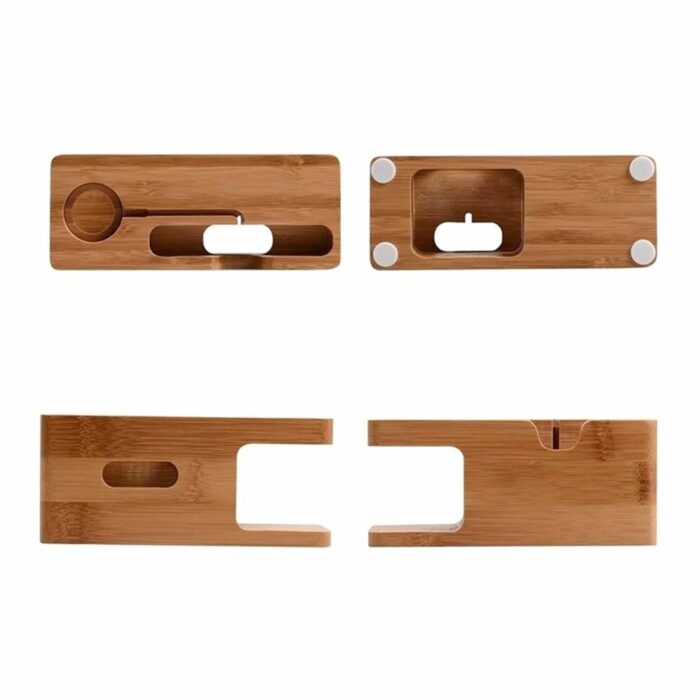 Killer Deals 2-in-1 Wooden Charging Docking Stand for Apple Watch & iPhone - Image 4