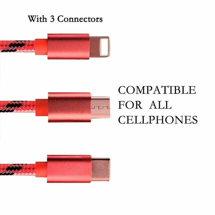 Killer Deals 3-in-1 USB Smartphone/ Tablet Charger Cable for Apple/ Android - Image 2