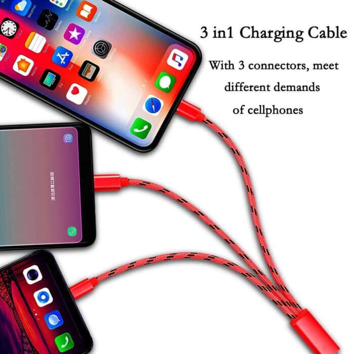 Killer Deals 3-in-1 USB Smartphone/ Tablet Charger Cable for Apple/ Android - Image 3