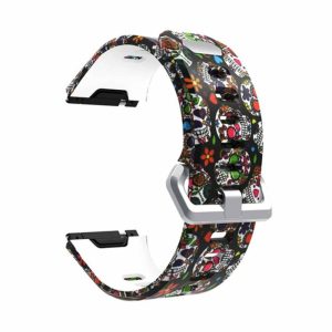 11623-700×700-1 Killer Deals Replacement Silicone Strap for Fitbit Ionic- Colourful Skulls