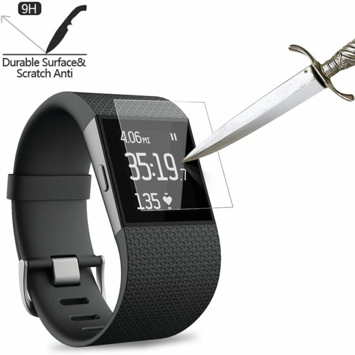 Killer Deals Shatterproof Tempered Glass Screen Protector for Fitbit Surge - Image 2