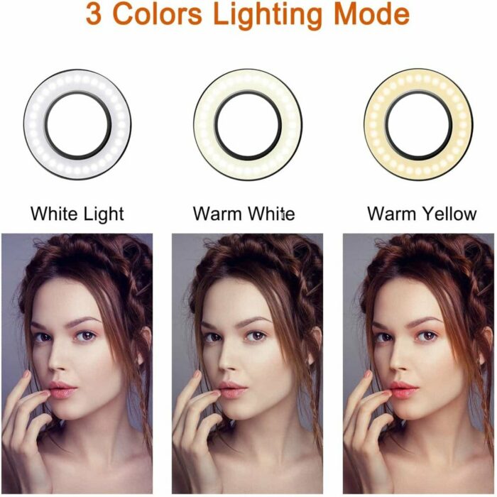 Killer Deals 2-in-1 Selfie Ring LED Beauty Light Phone Holder Desk Stand - Image 3