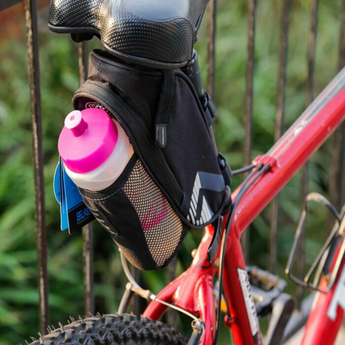 Killer Deals Cycling Road Bike Rear Saddle Bag with Water Bottle Pocket - Image 9