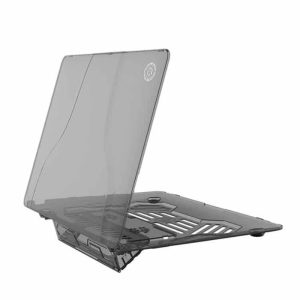 Killer Deals Laptop Hard Shell Case for MacBook Air 13.3 2018 (A1932)/M1 2020 Kickstand/Handle - Black