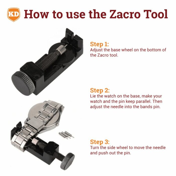 Killer Deals Metal Watch Strap Needle Feeder Link Length Adjuster Tool - Image 2