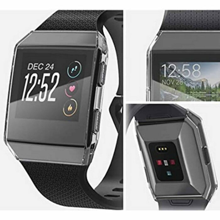 Killer Deals Shockproof TPU Protective Case for Fitbit Ionic- Clear - Image 3