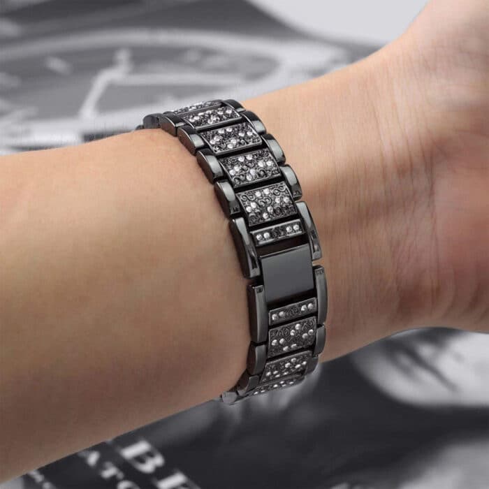 Killer Deals 26mm Rhinestone Stainless Steel Strap for Garmin Fenix 6X - Image 10