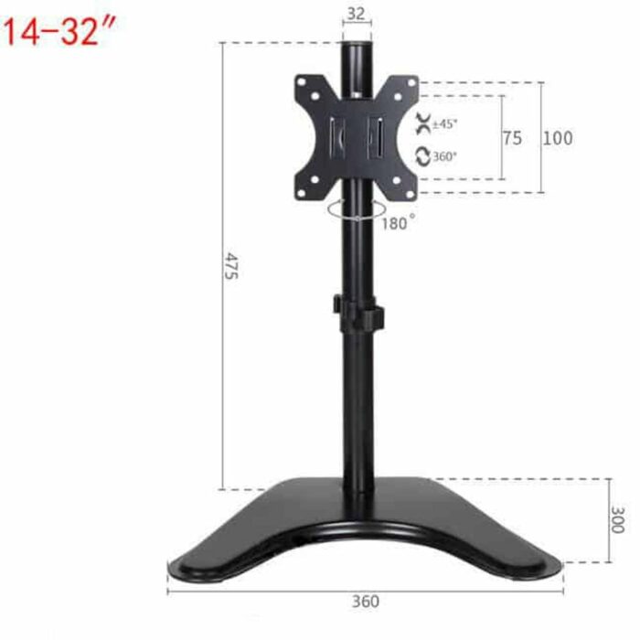 Killer Deals Adjustable Free-Standing Computer Monitor Table Desk Stand - Image 4