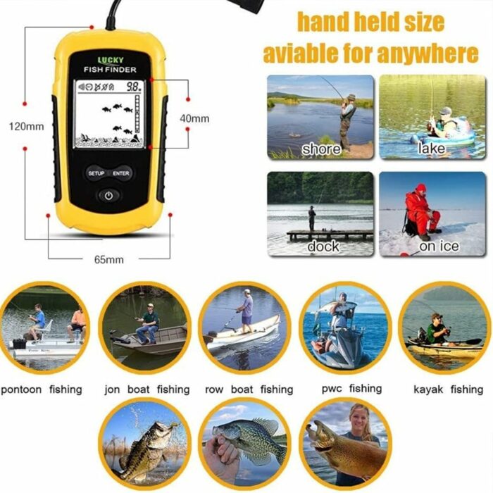 Killer Deals Fishing LCD Display & Alarm Sensor Handheld Sonar Fish Finder - Image 4