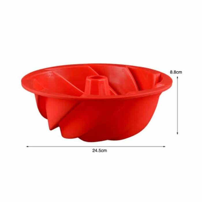 Killer Deals Non-Stick Safe Spiral Bundt Cake Dessert Silicone Baking Mould - Image 3