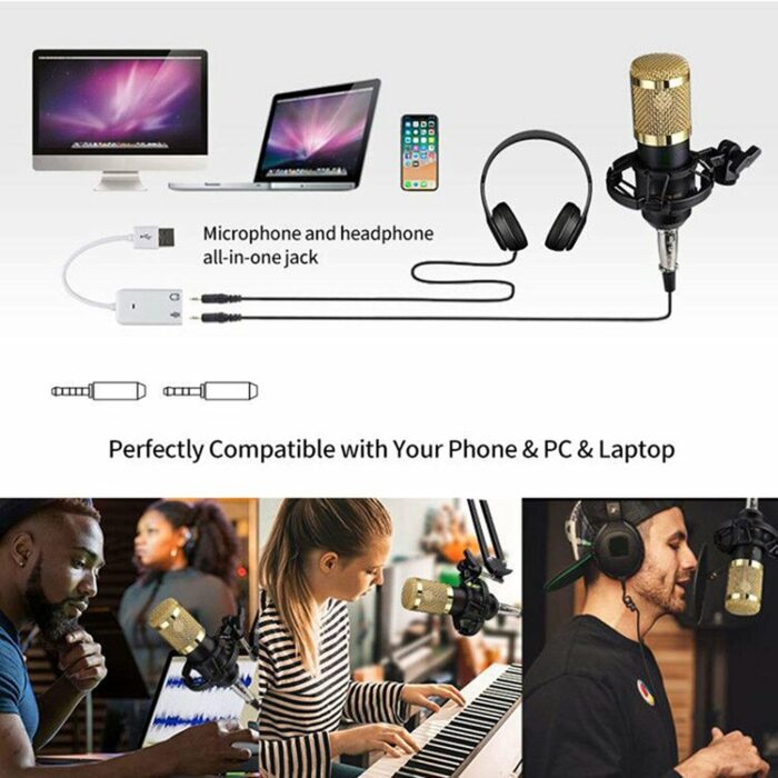 Killer Deals Professional Sound Recording Condenser Microphone Set - Image 5
