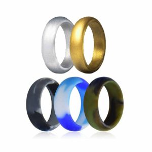 Killer Deals alternative silicone rings set - (x5) Size: USA 12 RSA Y