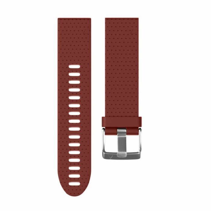Killer Deals 20mm Garmin Fenix 5S/6S silicone strap - Red - Image 3