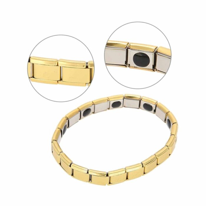 Killer Deals Magnetic Therapy Titanium Stainless Steel Bracelet- Gold - Image 3