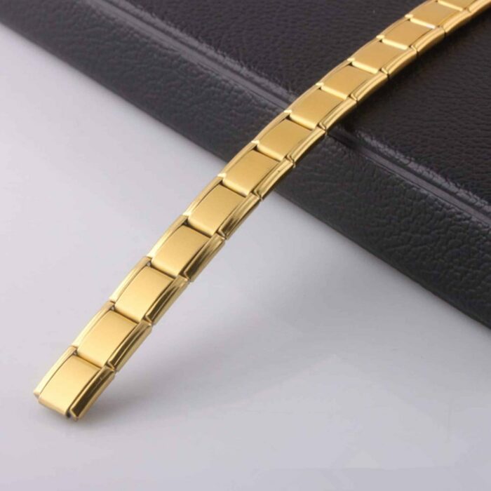 Killer Deals Magnetic Therapy Titanium Stainless Steel Bracelet- Gold - Image 4