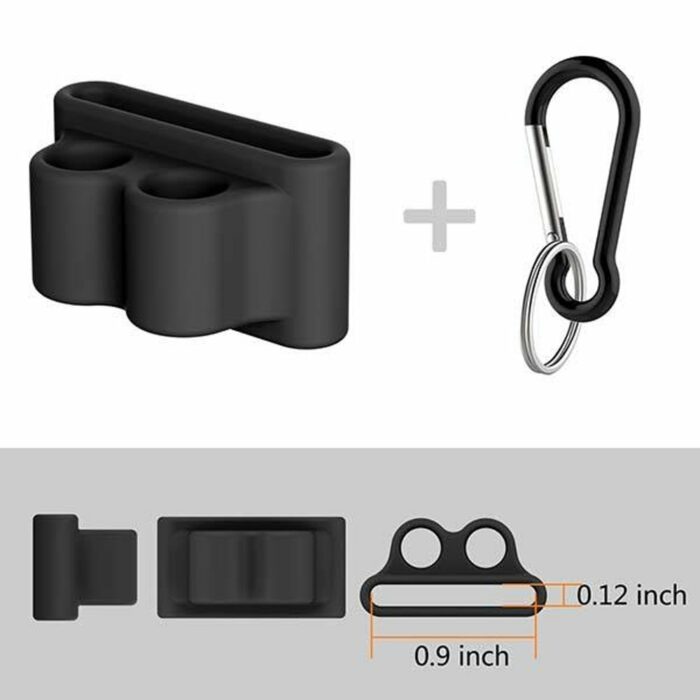 Killer Deals Apple Watch strap Airpods 1/2 silicone holder clip + keychain - Image 2