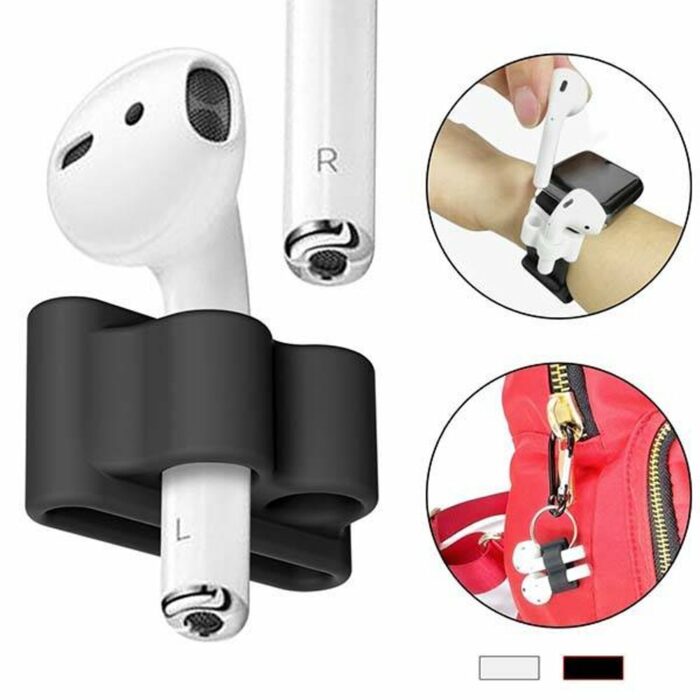 Killer Deals Apple Watch strap Airpods 1/2 silicone holder clip + keychain - Image 3